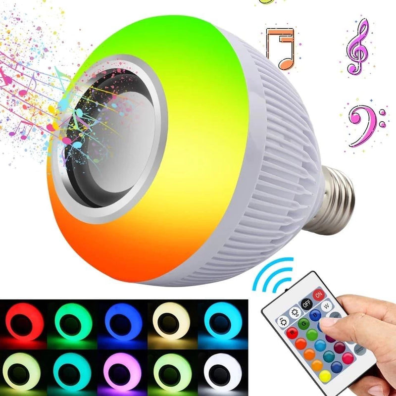 Lâmpada Axia Bluetooth Led Caixa De Som com controle 12w
