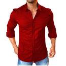 Camisa Axia Social Masculina Slim fit Luxo Moda Estilosa Manga Longa