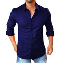 Camisa Axia Social Masculina Slim fit Luxo Moda Estilosa Manga Longa