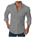Camisa Axia Social Masculina Slim fit Luxo Moda Estilosa Manga Longa