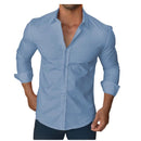 Camisa Axia Social Masculina Slim fit Luxo Moda Estilosa Manga Longa