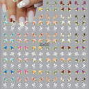 Nail Axia Art 100 Adesivo de Unha 3D PRÉ PRONTO Florais e Leve 120 - Tem Que Finalizar com Base
