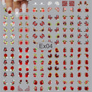 Nail Axia Art 100 Adesivo de Unha 3D PRÉ PRONTO Florais e Leve 120 - Tem Que Finalizar com Base