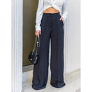 Calça GG Feminina Pantalona Axia Wide Leg Duna com Botão Tendência 2026