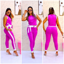 Conjunto Axia Feminino Canelado calça y blusa