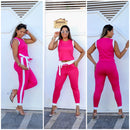 Conjunto Axia Feminino Canelado calça y blusa
