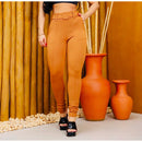 Calça Skinny Axia Com Cinto Malha Crepe Cintura Alta do P ao G3