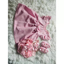 kit Axia vestido menina 4 peças luxo