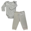 kit Axia 4 peças mijão calça e body manga longa infantil bebe masculino e feminino