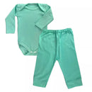 kit Axia 4 peças mijão calça e body manga longa infantil bebe masculino e feminino