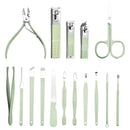 Kit Axia 16 Pçs Cortador De Unhas Pedicure Tesoura Prego Conjunto De Ferramentas Em Aço Inoxidável Com Bolsa Dobrável