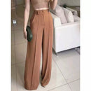 Calça GG Feminina Pantalona Axia Wide Leg Duna com Botão Tendência 2026