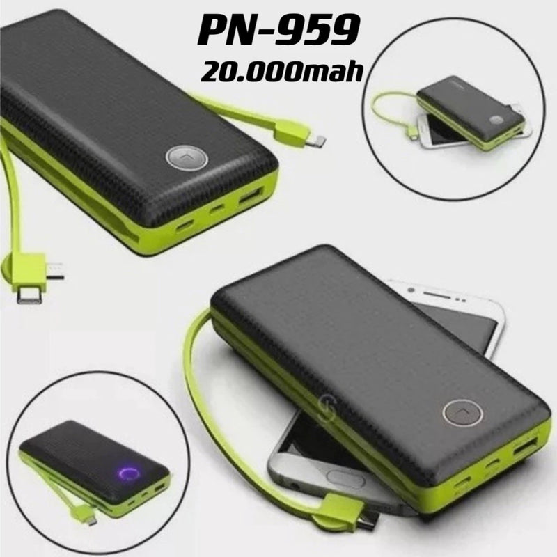Carregador Axia Portátil Bateria Power Bank 20000mah PN-959