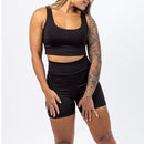 Conjunto Academia Feminino Short e Top Fitness Cintura Alta Suplex básico em diversas cores