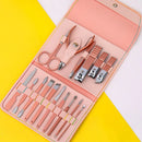 Kit Axia 16 Pçs Cortador De Unhas Pedicure Tesoura Prego Conjunto De Ferramentas Em Aço Inoxidável Com Bolsa Dobrável