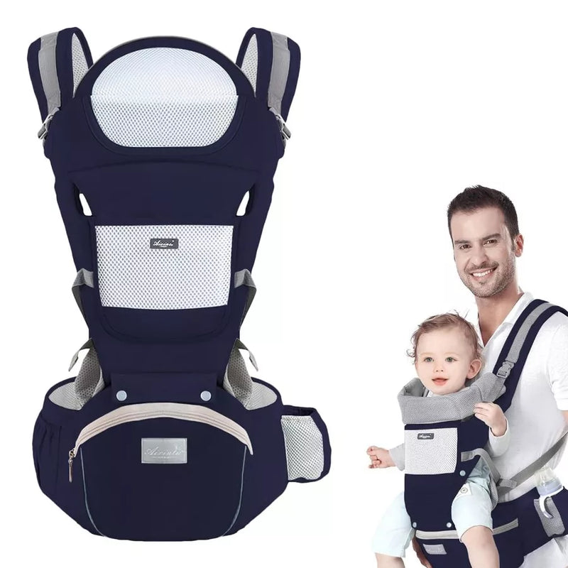 Canguru Axia Para Bebê 0-3 Anos Ergonômico 3 Em 1 Estilo Canguru Frontal Infantil Hipseat