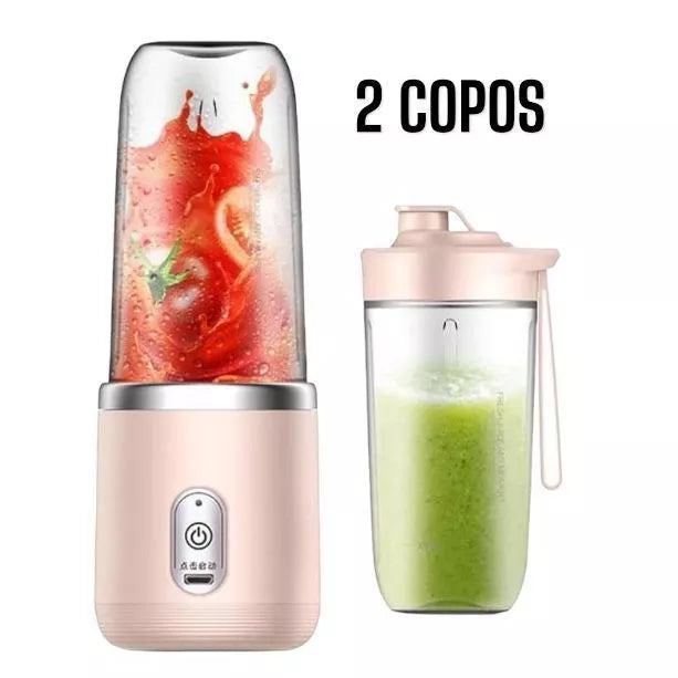 400ML 6 Lâminas Espremedor Elétrico Axia Mini Liquidificador Portátil De Suco De Alimentos Misturador Leite