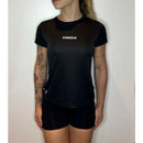 camiseta axia dry fit feminina com proteção uv para academia/corrida/treino