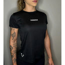 camiseta axia dry fit feminina com proteção uv para academia/corrida/treino