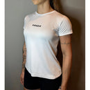 camiseta axia dry fit feminina com proteção uv para academia/corrida/treino