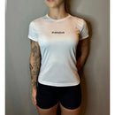 camiseta axia dry fit feminina com proteção uv para academia/corrida/treino