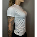 camiseta axia dry fit feminina com proteção uv para academia/corrida/treino