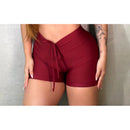 SHORT Axia com cordinha gringa empina bumbum Academia treino feminino