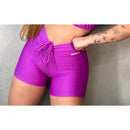 SHORT Axia com cordinha gringa empina bumbum Academia treino feminino
