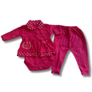 Conjunto Axia Pagão Feminino 3 peças Roupa de Bebê 100% Algodão