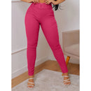 Calça Skinny Axia Com Cinto Malha Crepe Cintura Alta do P ao G3