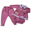 Conjunto Axia Pagão Feminino 3 peças Roupa de Bebê 100% Algodão