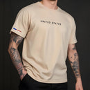 Camiseta Axia Manfinity UNITED STATES Urban Camisa Street Wear Masculina 100% Algodão
