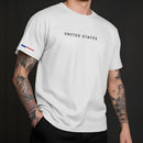 Camiseta Axia Manfinity UNITED STATES Urban Camisa Street Wear Masculina 100% Algodão