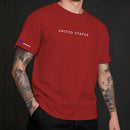 Camiseta Axia Manfinity UNITED STATES Urban Camisa Street Wear Masculina 100% Algodão