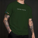 Camiseta Axia Manfinity UNITED STATES Urban Camisa Street Wear Masculina 100% Algodão