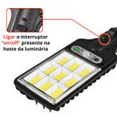 Kit 2 Luz Solar De Rua Taman 21W LED Axia Controle Remoto De Jardim À Prova D'água Indução Automática Com 3 Modos
