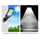 Kit 2 Luz Solar De Rua Taman 21W LED Axia Controle Remoto De Jardim À Prova D'água Indução Automática Com 3 Modos