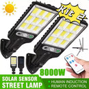 Kit 2 Luz Solar De Rua Taman 21W LED Axia Controle Remoto De Jardim À Prova D'água Indução Automática Com 3 Modos
