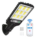 Kit 2 Luz Solar De Rua Taman 21W LED Axia Controle Remoto De Jardim À Prova D'água Indução Automática Com 3 Modos
