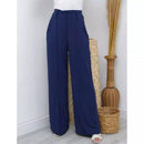 Calça GG Feminina Pantalona Axia Wide Leg Duna com Botão Tendência 2026