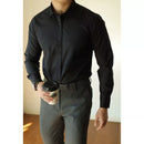 Camisa Social Masculina Axia Manga longa Slim Fit
