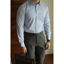 Camisa Social Masculina Axia Manga longa Slim Fit