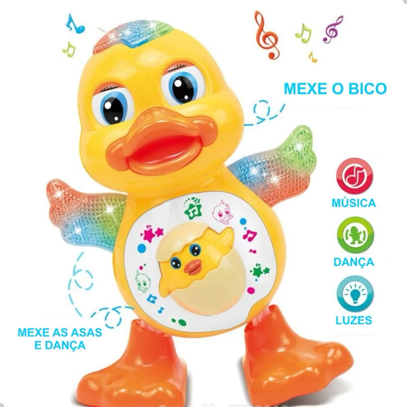 Brinquedo Pato Patinho Dançante Axia Musical Dança, Anda, Mexe, com Luz E Som