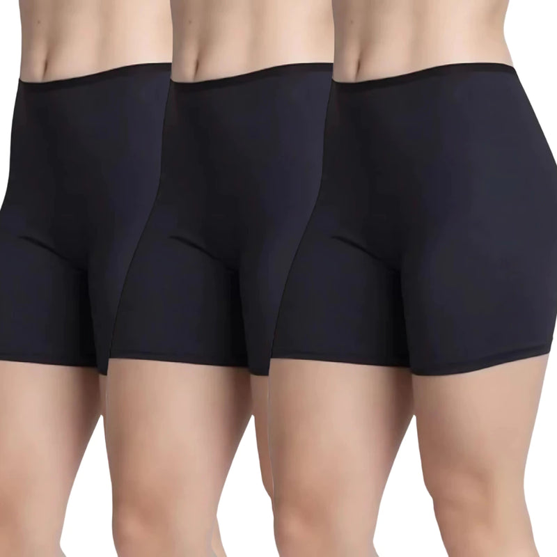 kit 3 Shorts axia Segunda Pele Liso Anágua | Bermudinha para Vestir por baixo da Roupa Feminino