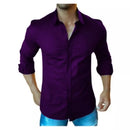 Camisa Axia Social Masculina Slim fit Luxo Moda Estilosa Manga Longa