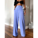 Calça GG Feminina Pantalona Axia Wide Leg Duna com Botão Tendência 2026