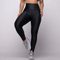 Calça Legging Fitness Canelada Axia Trilobal Cintura Alta Academia Não Transparente Feminina