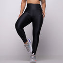 Calça Legging Fitness Canelada Axia Trilobal Cintura Alta Academia Não Transparente Feminina