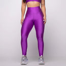 Calça Legging Fitness Canelada Axia Trilobal Cintura Alta Academia Não Transparente Feminina