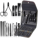 Kit Axia 16 Pçs Cortador De Unhas Pedicure Tesoura Prego Conjunto De Ferramentas Em Aço Inoxidável Com Bolsa Dobrável